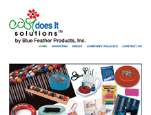 Tablet Screenshot of bluefeatherproducts.com